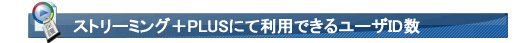 ストリーミング＋PLUSにて利用できるユーザID数